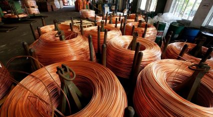 Copper prices near record highs amid Middle East tensions