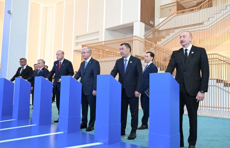 President Ilham Aliyev and participants of OTS Informal Summit attend groundbreaking ceremony of Turkic Civilization Center [PHOTOS]