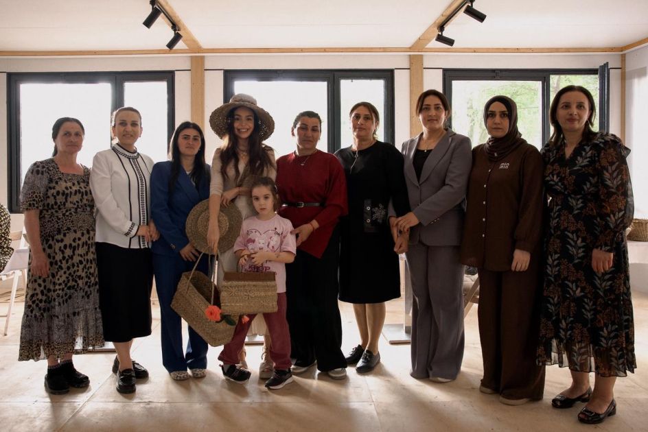 Leyla Aliyeva meets women engaged in mat weaving in Masally [PHOTOS]