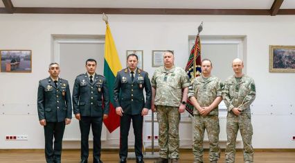 Azerbaijani military police delegation visits Lithuania [PHOTOS]