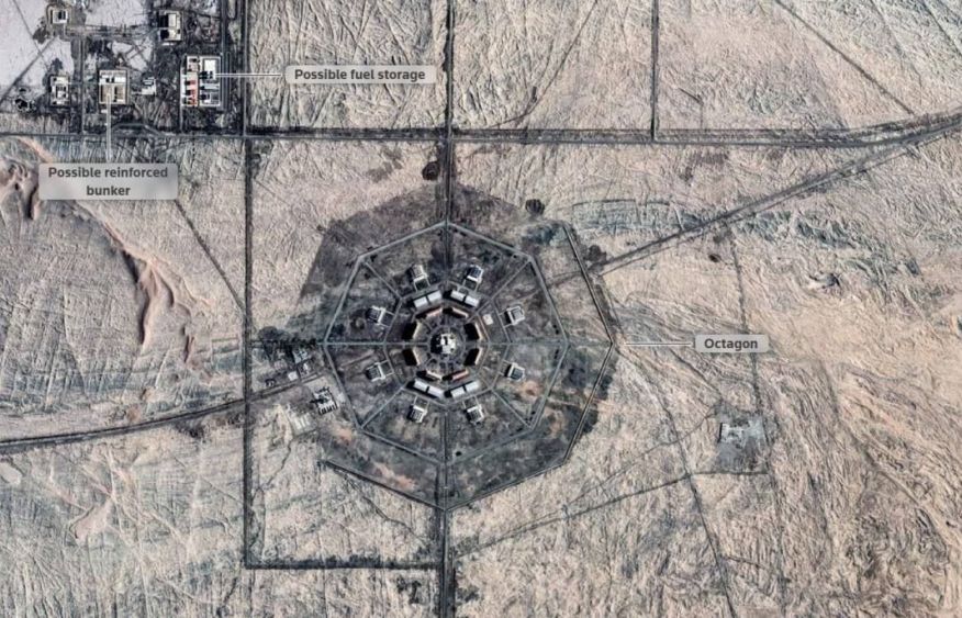 China builds massive desert military network