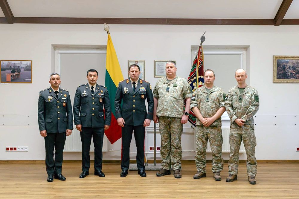 Azerbaijani military police delegation visits Lithuania [PHOTOS]