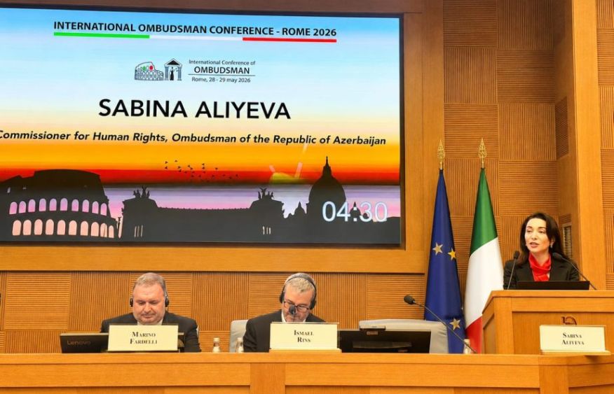 Azerbaijani Ombudsman addresses international conference on Civil Protection and Digital Rights in Italy