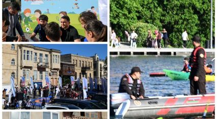 Icherisheher turns into vibrant open-air sports venue for kids [PHOTOS]