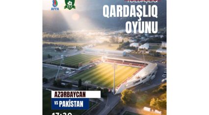 Azerbaijan U-20 to face Pakistan in friendly match