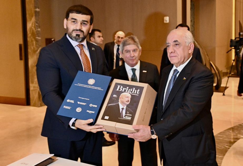 Ali Asadov receives special edition of "Bright Uzbekistan" magazine
