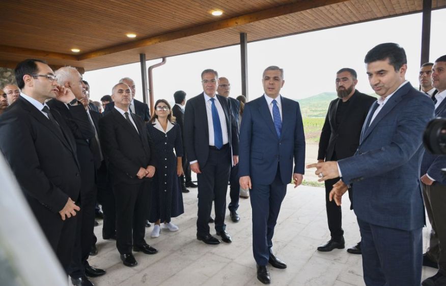 Participants of Coordination Headquarters meeting view intensive horticulture farms in Khojaly district [PHOTOS]