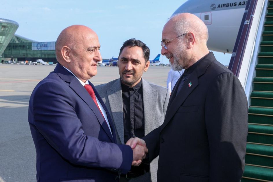 Chairman of Islamic Consultative Council of Iran arrives in Azerbaijan [PHOTOS]