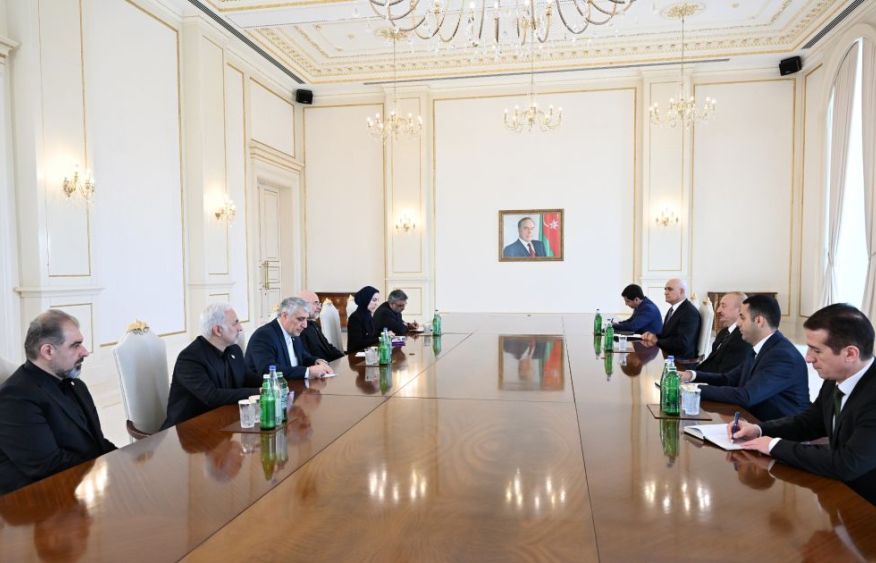 President Ilham Aliyev receives delegation led by Chairman of Islamic Consultative Assembly of Iran [PHOTOS]