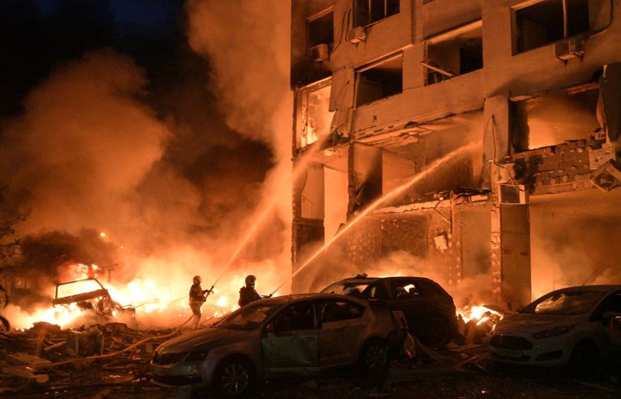 Explosions rock Kyiv as Russia unleashes overnight missile attack
