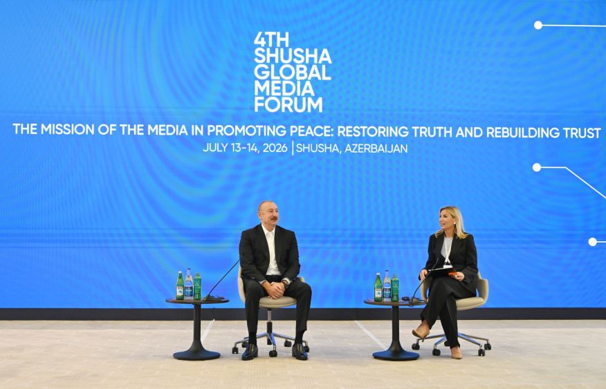 President Ilham Aliyev meets with participants of 4th Shusha Global Media Forum [LIVE]