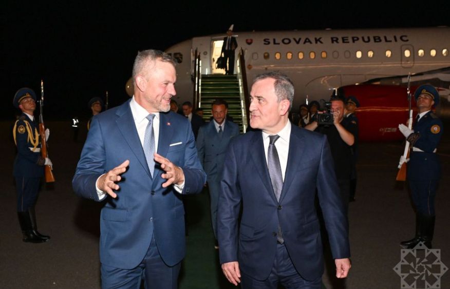 Slovak President Pellegrini arrives in Azerbaijan on official visit