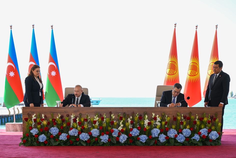 Azerbaijan and Kyrgyzstan exchanged the documents signed [PHOTOS/VIDEO]