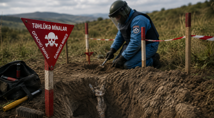 First Karabakh War-era ordnance found at Agdam cemetery [PHOTOS]
