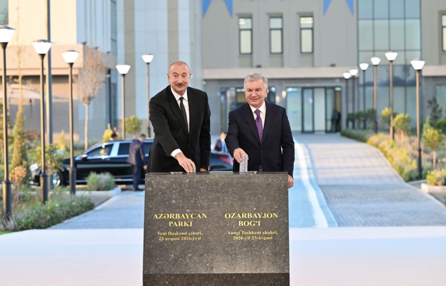 Foundation stone laid for “Azerbaijan” Park in New Tashkent [PHOTOS]