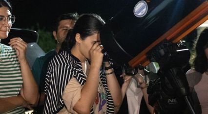 GeoCamp students take part in night sky observation and quest game [PHOTOS]