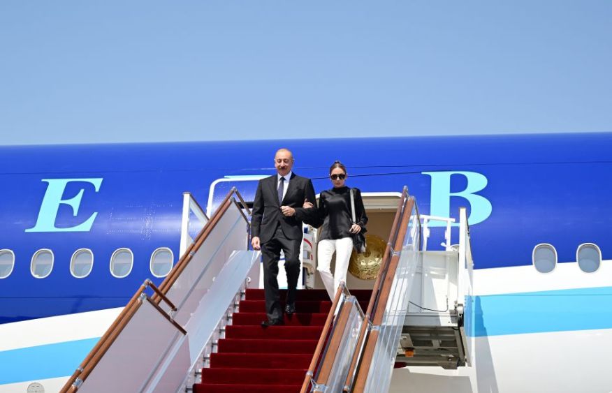 President Ilham Aliyev arrives in Kyrgyzstan on working visit [PHOTOS]