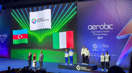Azerbaijani gymnasts win silver at World Aerobics Championship
