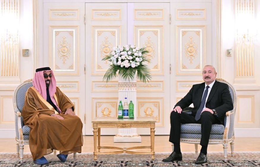 President Ilham Aliyev receives National Security Advisor of United Arab Emirates [PHOTOS]