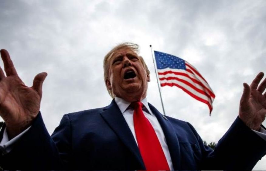 Trump says by annihilating Iran, he created peace in world