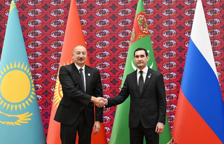 President Ilham Aliyev arrives at Awaza Complex to participate in meeting of Council of Heads of State of CIS [PHOTOS]