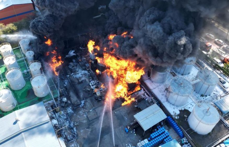 South Korea chemical plant fire prompts evacuation of 7,000 workers