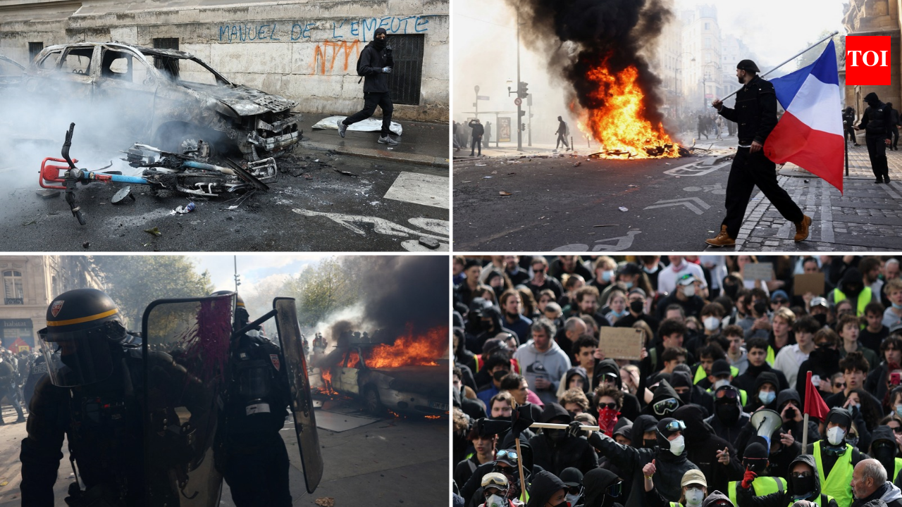 France arrests 1,200 as mass protests over living standards turn violent