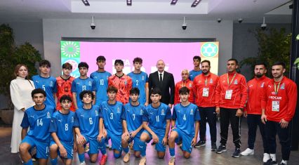 President Ilham Aliyev watches opening ceremony of FIFA U-15 World Cup and Festival [PHOTOS/VIDEO]