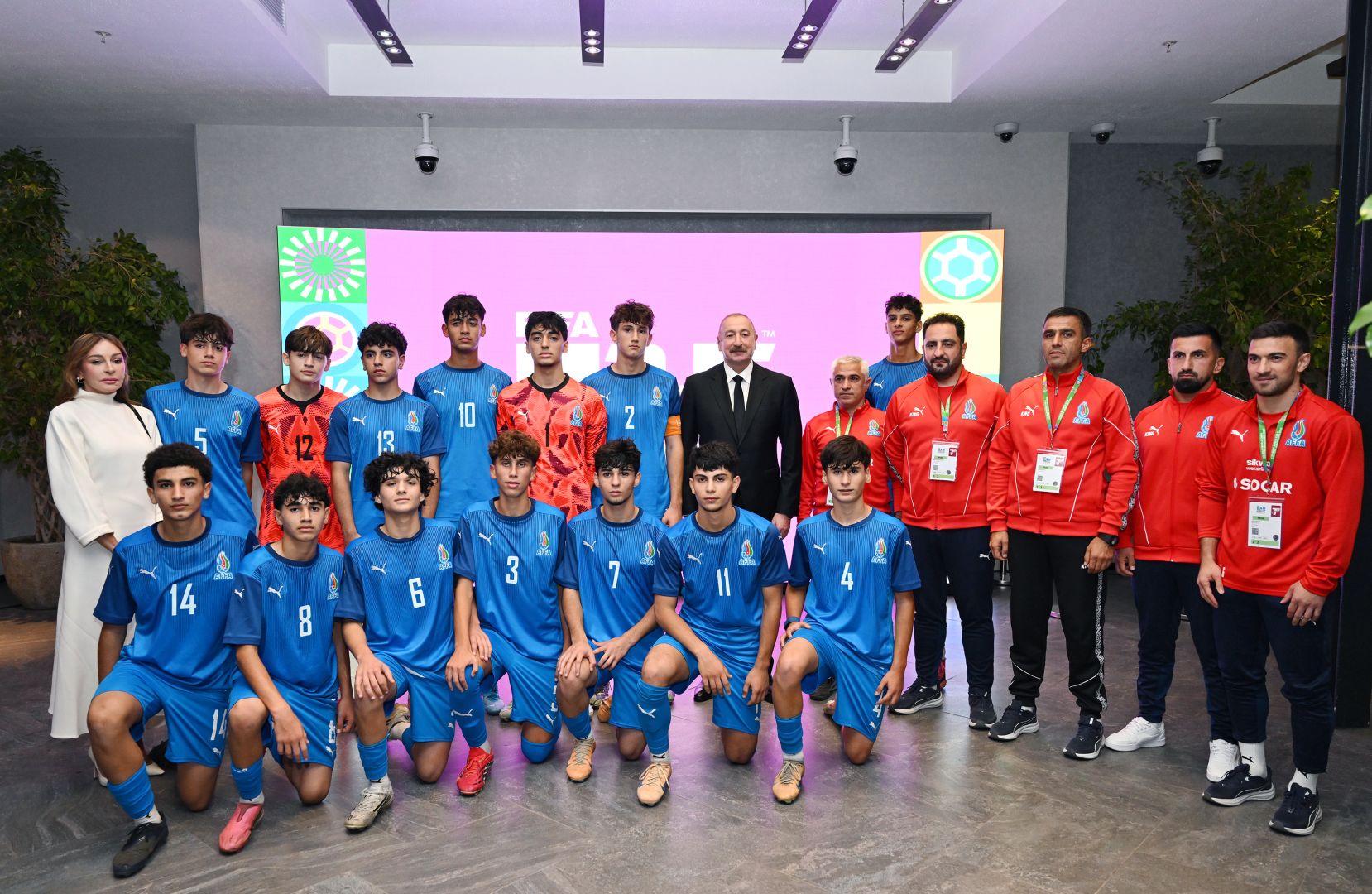 President Ilham Aliyev watches opening ceremony of FIFA U-15 World Cup and Festival [PHOTOS/VIDEO]