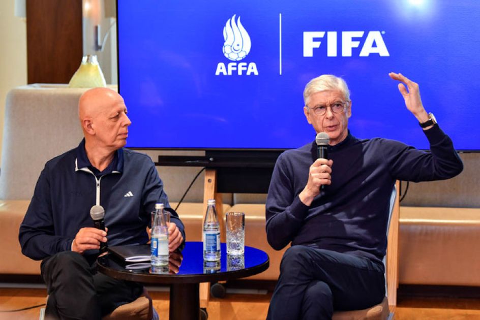 FIFA’s Arsène Wenger leads football development masterclass in Baku