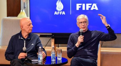 FIFA’s Arsène Wenger leads football development masterclass in Baku [PHOTOS]