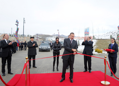 Azerbaijani president visits Gusar region