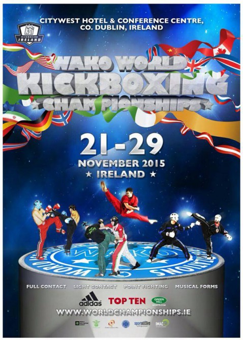 National kickboxers competing in World Championships