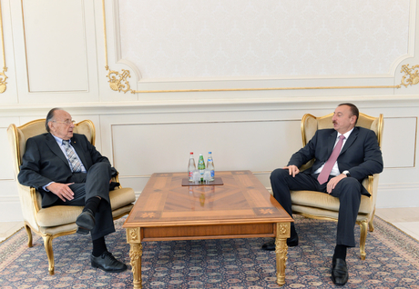 Azerbaijani President receives former German FM
