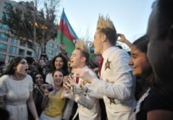 Eurovision singers welcomed at opening of Baku event
