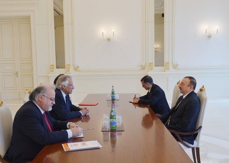 President Aliyev holds several meetings