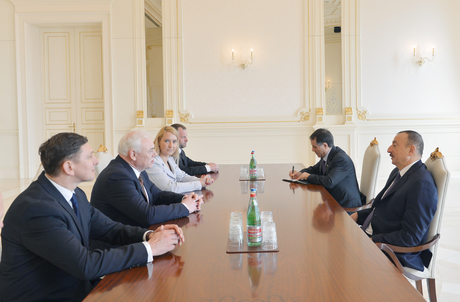 President Aliyev meets Lithuania's minister