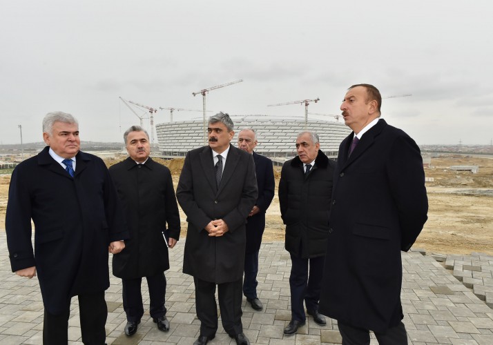 President Aliyev reviews preparatory work for European Games