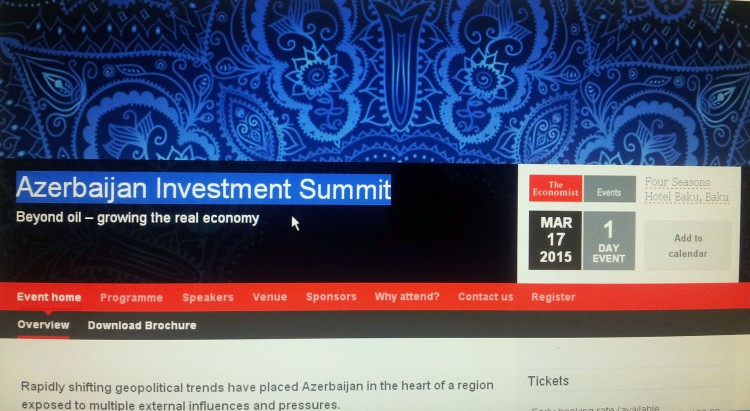 Azerbaijan Investment Forum due in Baku