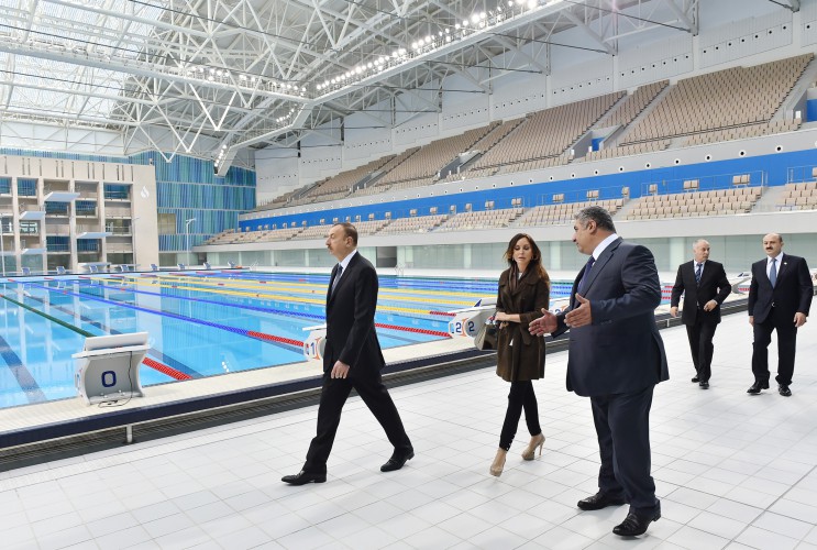 Presidential couple inaugurates Aquatic Palace in Baku
