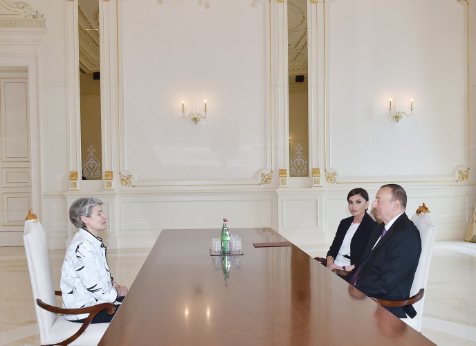 President Aliyev receives Irina Bokova