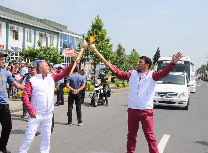 Torch of Baku 2015 covers Azerbaijan