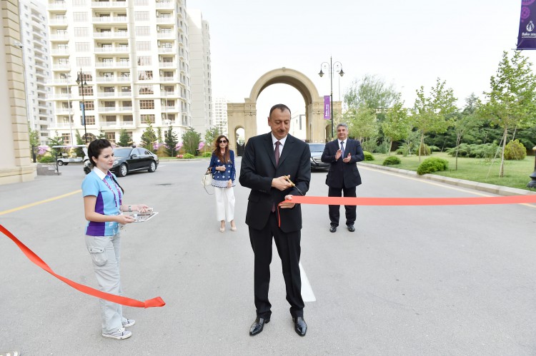President Aliyev opens Baku 2015's athletes, media villages