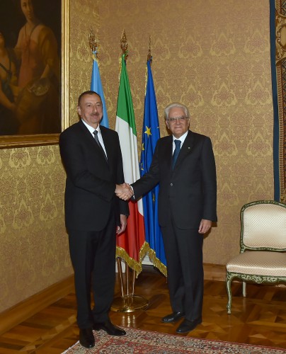 President: Southern Gas Corridor good example of Azerbaijani-Italian co-op
