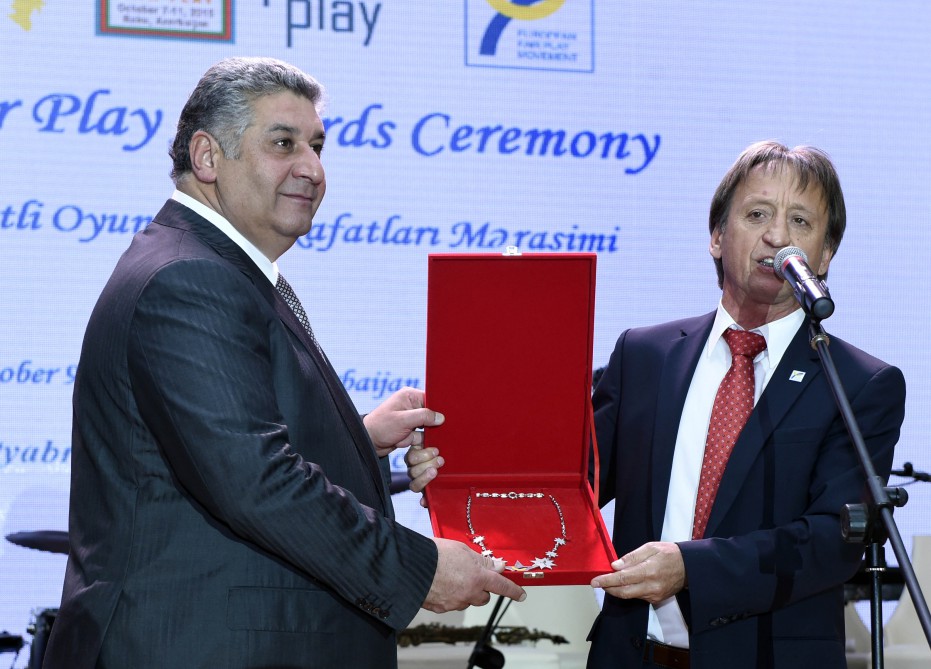 Baku hosts World Fair Play Awards Ceremony