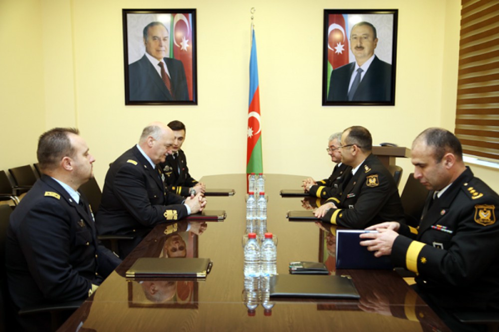NATO general visits Azerbaijani Navy base