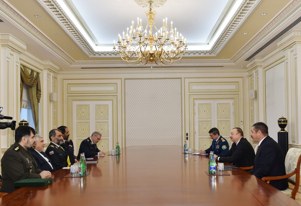 President Aliyev receives Iran’s Border Guard Commander