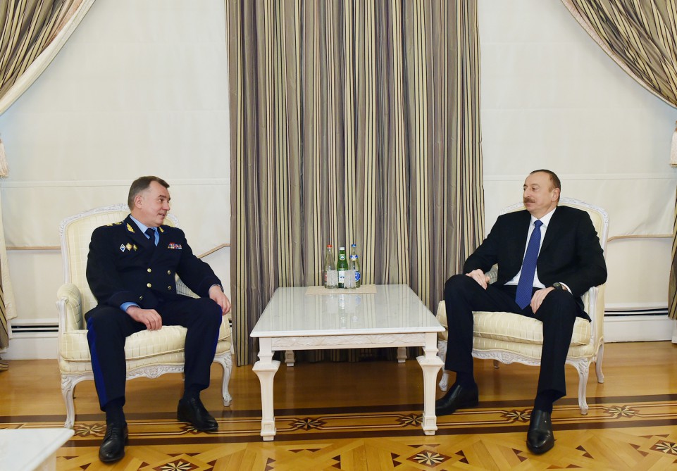President Aliyev receives Russian Border Service chief