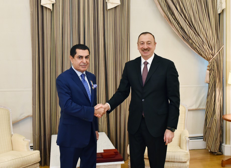 President Aliyev awards UN High Representative for Alliance of Civilizations