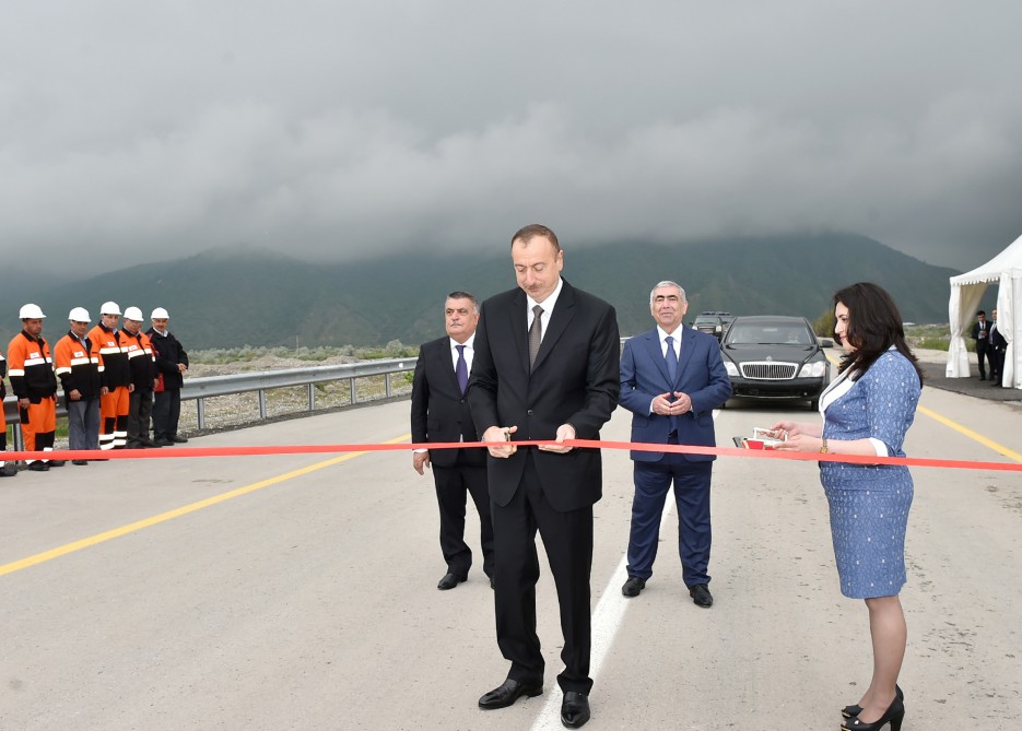 President Aliyev visits Aghsu region - UPDATE